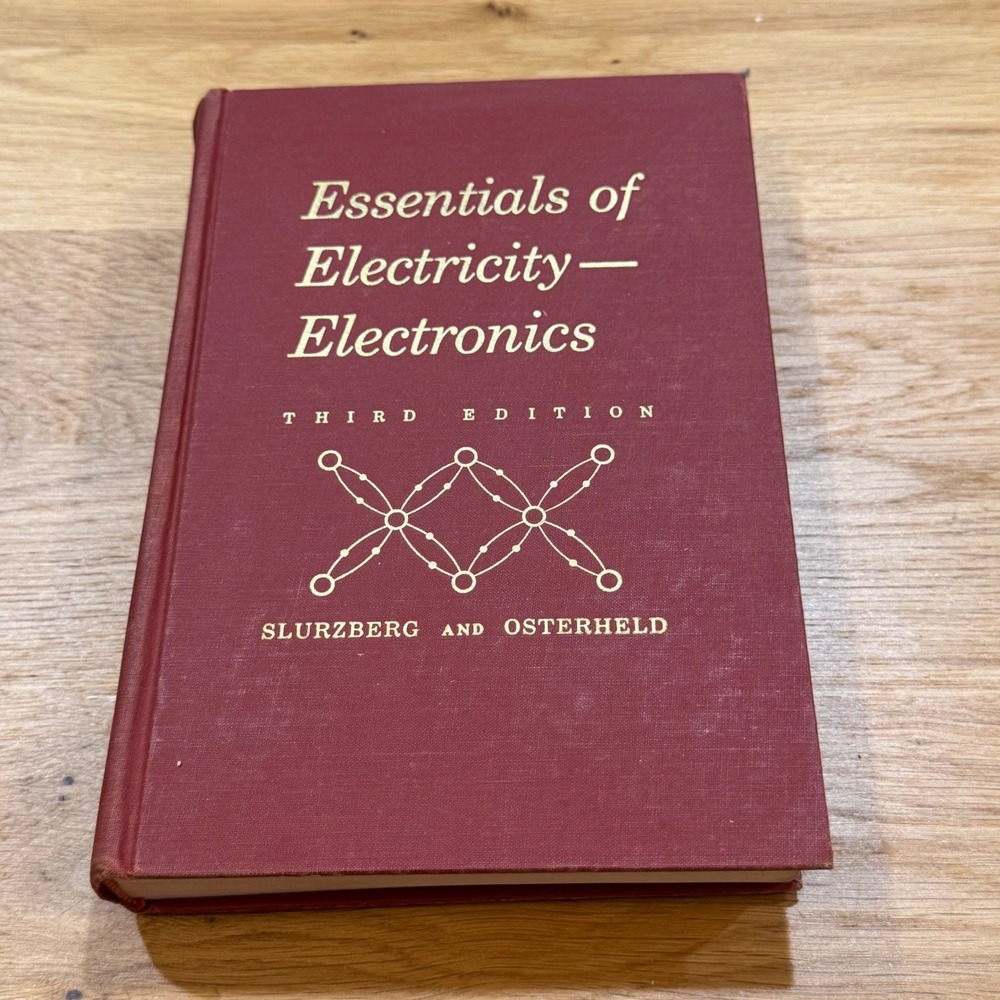Essentials of Electricity-Electronics 3rd Ed Slurzberg Osterheld 1965 Hardcover
